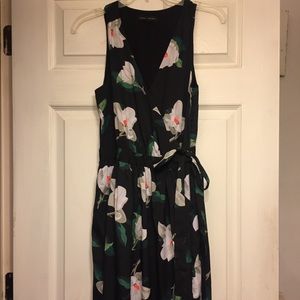 Banana Republic Floral Tea-Length Dress
